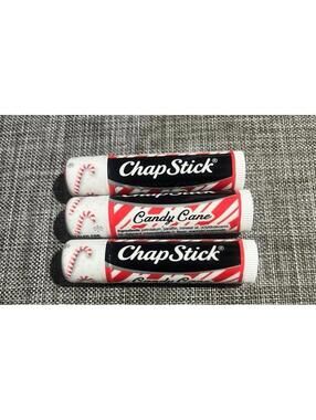 Set of 3 ChapStick lip balms: Candy Cane